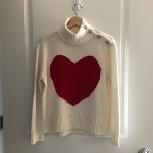 Kate Spade Heart Turtleneck Sweater